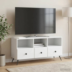Gabinete para TV branco 102 x 34,5 x 50 cm derivados de madeira