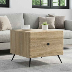 Mesa de centro com gaveta carvalho sonoma 49 x 50 x 40 cm
