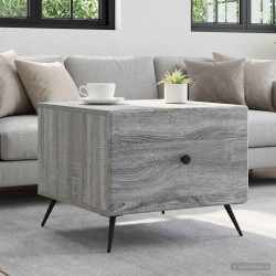 Mesa de centro com gaveta sonoma cinzento 49 x 50 x 40 cm