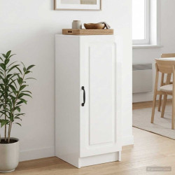 Buffet branco brilhante 33 x 34,5 x 87 cm derivados de madeira