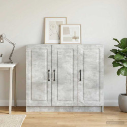 Buffet cinzento cimento 89 x 34,5 x 77 cm derivados de madeira