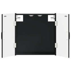 Armário para dartboard haarlem preto 52,5 x 10,5 x 53,5 cm