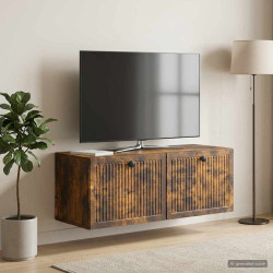 Gabinete de TV de parede carvalho fumado 78,5 x 31 x 30 cm