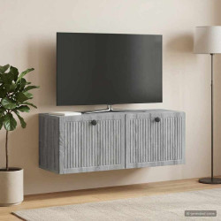 Gabinete de TV de parede sonoma cinzento 78,5 x 31 x 30 cm