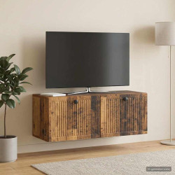 Gabinete de TV de parede madeira antiga 78,5 x 31 x 30 cm