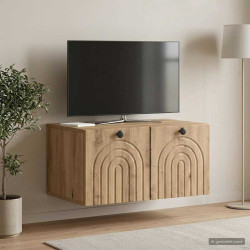 Gabinete de TV de parede 59,5 x 41 x 30 cm carvalho arttisan