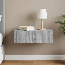 Mesa lateral de parede sonoma cinzento 59 x 34,5 x 17 cm