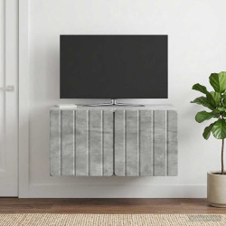 Gabinete de TV de parede 59,5 x 41 x 30 cm cinzento cimento