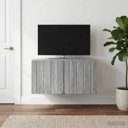 Gabinete de TV de parede 59,5 x 41 x 30 cm sonoma cinzento