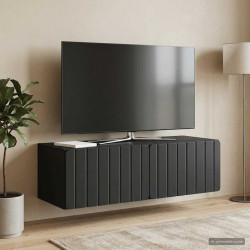 Gabinete de TV de parede 98 x 41 x 30 cm preto
