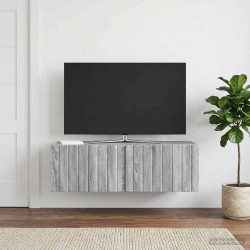 Gabinete de TV de parede 98 x 41 x 30 cm sonoma cinzento