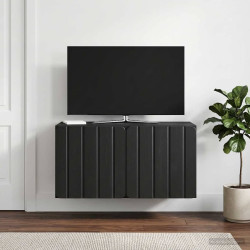 Gabinete de TV de parede 59,5 x 31 x 30 cm preto