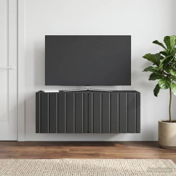 Gabinete de TV de parede 78,5 x 31 x 30 cm preto