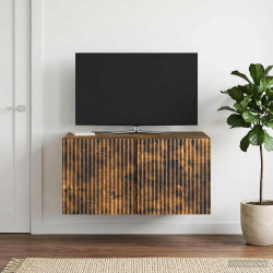 Gabinete de TV de parede carvalho fumado 59,5 x 41 x 30 cm