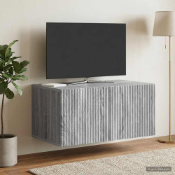 Gabinete de TV de parede sonoma cinzento 59,5 x 41 x 30 cm