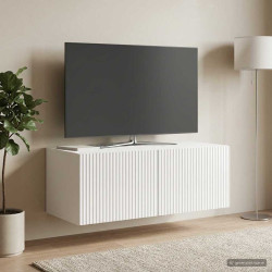 Gabinete de TV de parede branco brilhante 78,5 x 41 x 30 cm