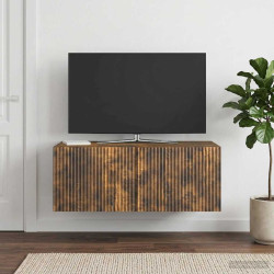 Gabinete de TV de parede carvalho fumado 78,5 x 41 x 30 cm