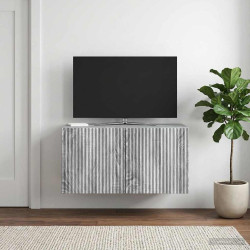 Gabinete de TV de parede sonoma cinzento 59,5 x 31 x 30 cm