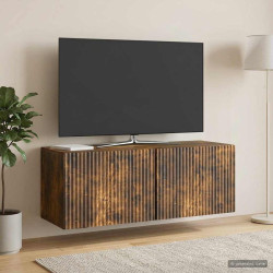 Gabinete de TV de parede carvalho fumado 78,5 x 31 x 30 cm