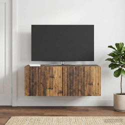 Gabinete de TV de parede madeira antiga 78,5 x 31 x 30 cm