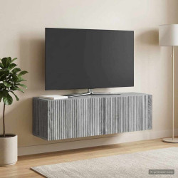 Gabinete de TV de parede sonoma cinzento 98 x 31 x 30 cm