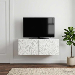 Gabinete de TV de parede 59,5 x 41 x 30 cm branco