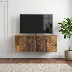 Gabinete de TV de parede 59,5 x 41 x 30 cm madeira antiga