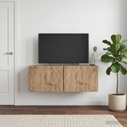 Gabinete de TV de parede 59,5 x 41 x 30 cm carvalho arttisan