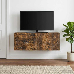 Gabinete de TV de parede 78,5 x 41 x 30 cm carvalho fumado