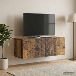 Gabinete de TV de parede 78,5 x 41 x 30 cm madeira antiga