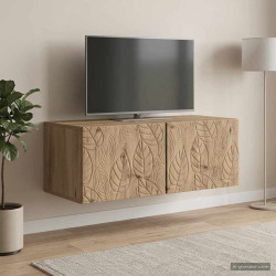 Gabinete de TV de parede 98 x 41 x 30 cm carvalho arttisan