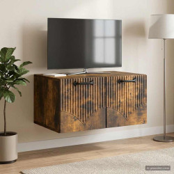 Gabinete de TV de parede carvalho fumado 59,5 x 41 x 30 cm