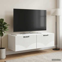 Gabinete de TV de parede branco 98 x 41 x 30 cm