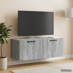 Gabinete de TV de parede sonoma cinzento 78,5 x 31 x 30 cm