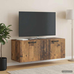 Gabinete de TV de parede madeira antiga 78,5 x 31 x 30 cm