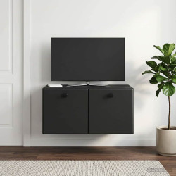 Gabinete de TV de parede 59,5 x 41 x 30 cm preto