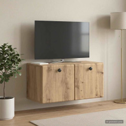 Gabinete de TV de parede 59,5 x 31 x 30 cm carvalho arttisan