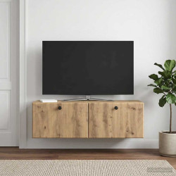 Gabinete de TV de parede 98 x 31 x 30 cm carvalho arttisan