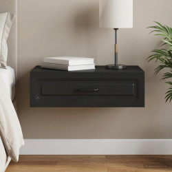 Mesa lateral de parede preto 59 x 34,5 x 17 cm