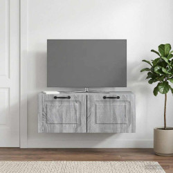 Gabinete de TV de parede sonoma cinzento 78,5 x 41 x 30 cm