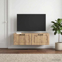 Gabinete de TV de parede 98 x 41 x 30 cm carvalho arttisan