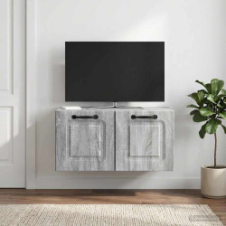 Gabinete de TV de parede sonoma cinzento 59,5 x 31 x 30 cm