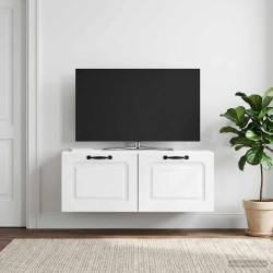 Gabinete de TV de parede branco 78,5 x 31 x 30 cm