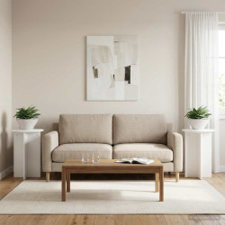 Suporte para plantas 2 unid. branco ø40 x 60 cm