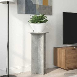 Suporte para plantas 2 unid. cinzento cimento