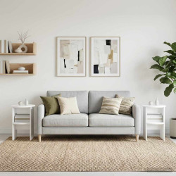 Armário lateral 2 unid. branco ø40 x 50 cm madeira engenheirada