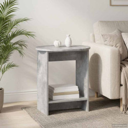Mesa lateral cinzento cimento 50 x 39,5 x 55 cm