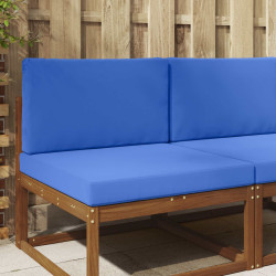 Almofada para sofá externo poliéster azul royal 80 x 80 x 8 cm