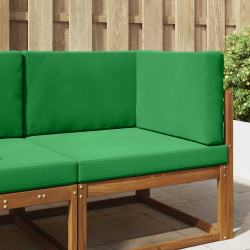 Almofada para sofá externo poliéster verde 80 x 80 x 8 cm