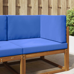 Almofada para sofá externo poliéster azul royal 80 x 80 x 8 cm